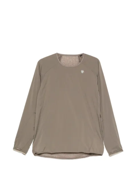 Goldwin logo-print raglan-sleeve sweater Green GM36100