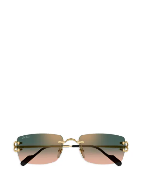 Cartier Eyewear Décor C rimless sunglasses Gold CT0550S009