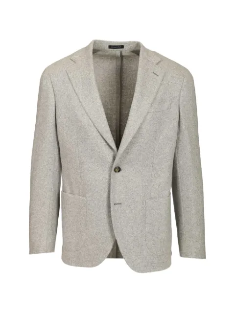 Al Duca D’Aosta 1902 single-breasted cashmere blazer Grey JF74