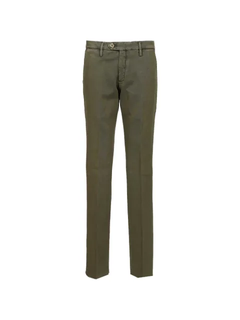 Al Duca D’Aosta 1902 cotton-drill trousers Green LIBECCIO