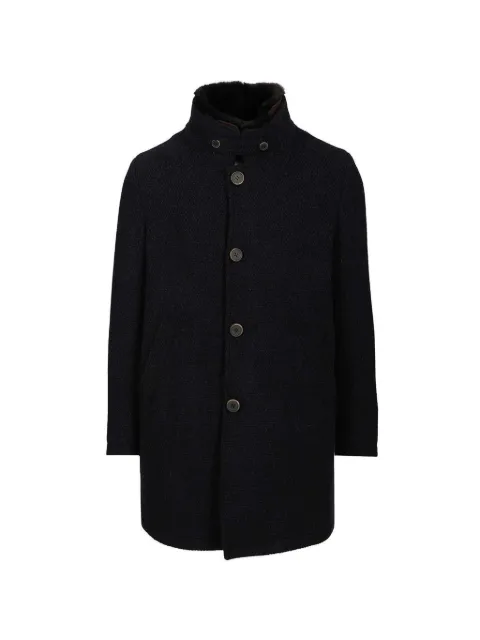 Al Duca D’Aosta 1902 single-breasted coat Black L760