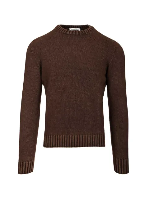Al Duca D’Aosta 1902 crew-neck ribbed-trim sweater Brown HI240G