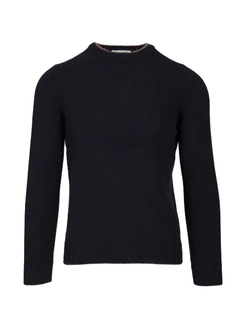 Al Duca D’Aosta 1902 ribbed-trim crew-neck sweater Blue LG1200