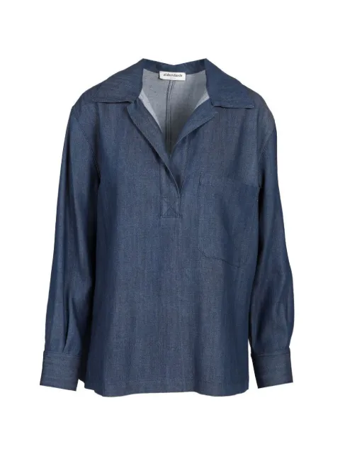 Al Duca D’Aosta 1902 V-neck shirt Blue 4560434936