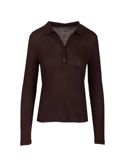 Al Duca D’Aosta 1902 long-sleeve polo shirt Brown FPO038M005093
