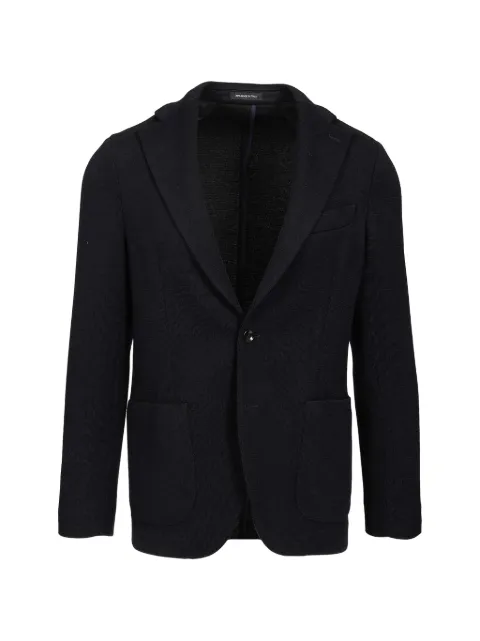 Al Duca D’Aosta 1902 single-breasted blazer Black JD74