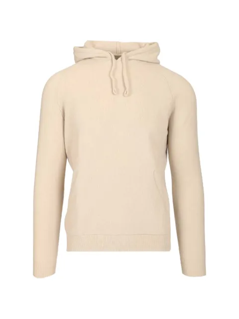 Al Duca D’Aosta 1902 drawstring pouch-pocket hoodie Neutrals LG1216