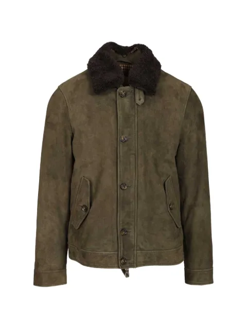 Al Duca D’Aosta 1902 suede jacket Green SEQUOIA