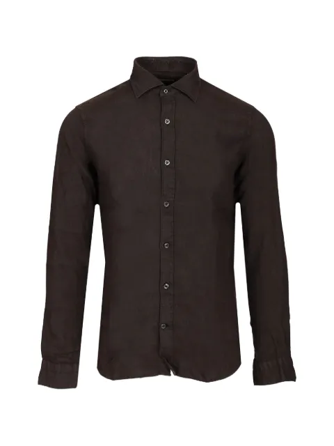 Al Duca D’Aosta 1902 linen shirt Brown X66