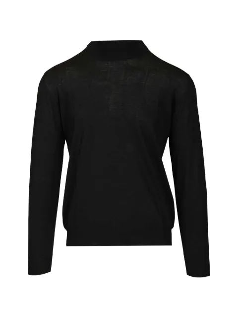 Fedeli ribbed-trim mock-neck sweater Black MU007981