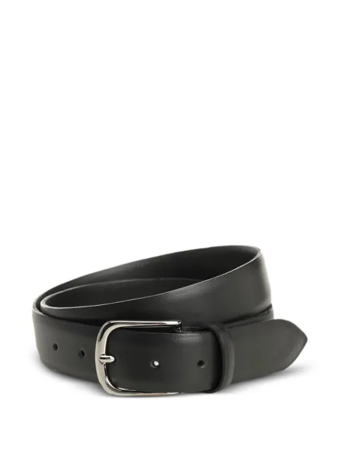 Al Duca D’Aosta 1902 leather buckle-fastening belt Black MAR35