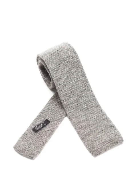 Al Duca D’Aosta 1902 knitted cashmere tie Grey 40135