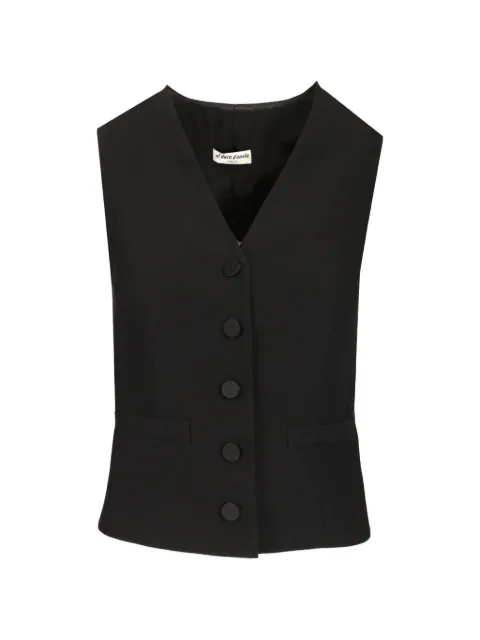 Al Duca D’Aosta 1902 satin-back bow-detail waistcoat Black 2905F