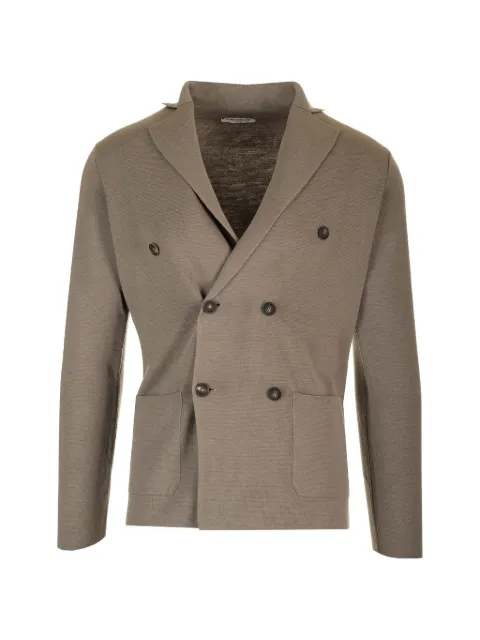 Al Duca D’Aosta 1902 double-breasted knitted blazer Neutrals 24IFFU0RJMLDPT
