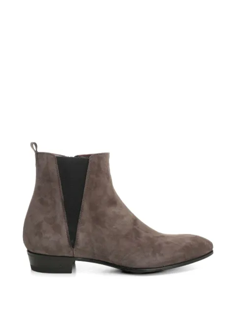Lidfort suede zip-fastening ankle boots Grey 328