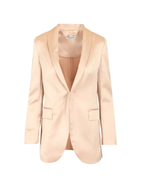 Al Duca D’Aosta 1902 satin shawl-lapel blazer Neutrals 1437L