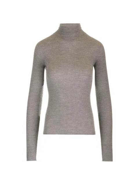 Sportmax Flavia ribbed-knit sweater Grey 242237E12