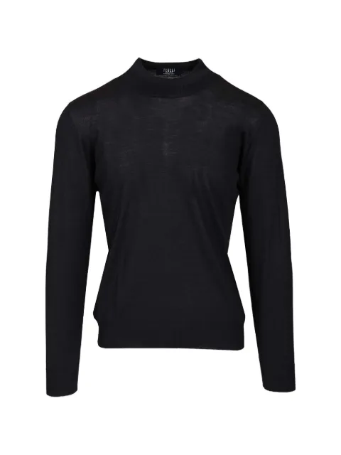 Fedeli virgin wool sweater Black MU007981