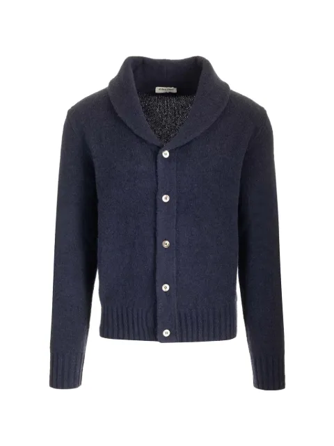 Al Duca D’Aosta 1902 shawl-collar merino cardigan Blue CSBC