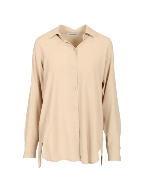Al Duca D’Aosta 1902 oversized silk shirt Neutrals 3125