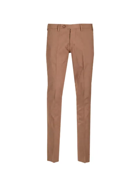 Al Duca D’Aosta 1902 slim-fit low-rise trousers Brown JHONMAESTRA