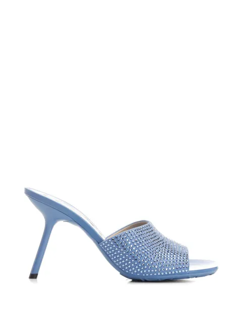 LOEWE Petal crystal-embellished sandals Blue L815379X78