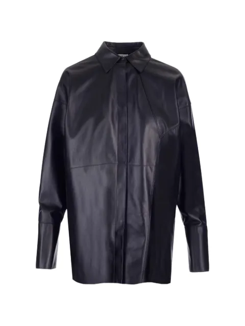 LOEWE panelled leather shirt Black S359Y31L06