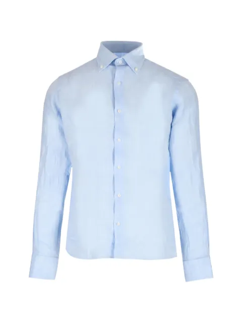 Al Duca D’Aosta 1902 button-down collar linen shirt Blue P700SL3232