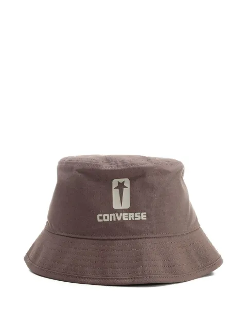 Rick Owens DRKSHDW x Converse logo-print cotton bucket hat Brown DC01CX090100R0