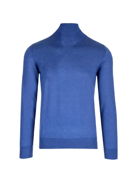 Al Duca D’Aosta 1902 ribbed-trim roll-neck sweater Blue 73ADOLCEVITASILKA
