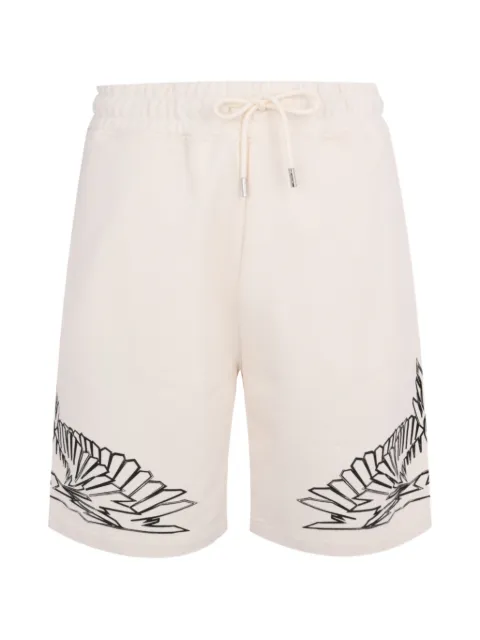 COUNTY OF MILAN graphic-print drawstring shorts Neutrals S6CMMABE013