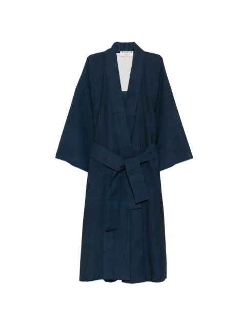 A.N.G.E.L.O. Vintage Cult 1990s tie-fastening kimono Blue AN260BFK