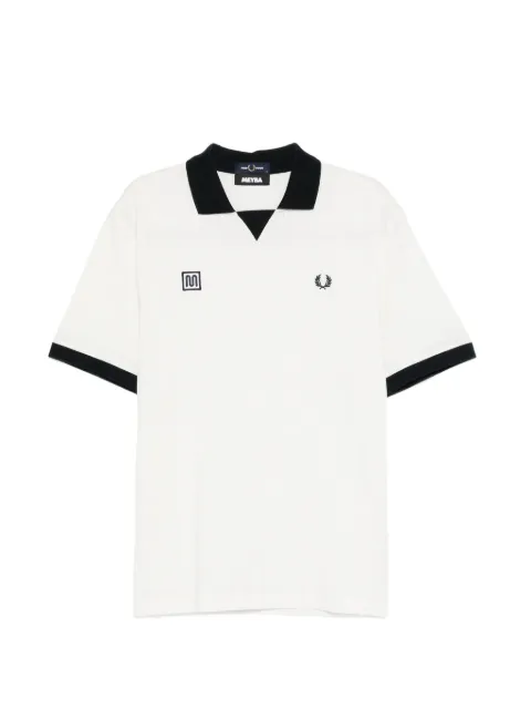 Fred Perry jacquard Laurel Wreath polo shirt White SM2161