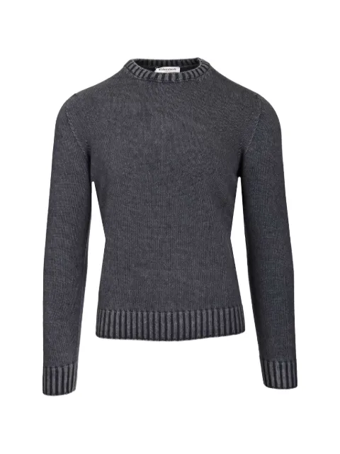 Al Duca D’Aosta 1902 ribbed-trim crew-neck sweater Grey HI240G