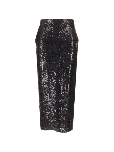 Al Duca D’Aosta 1902 lace midi skirt Black 4520