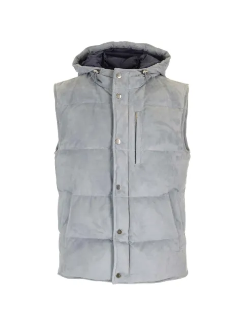 Al Duca D’Aosta 1902 padded hooded gilet Grey GILETCAPPUCCIO
