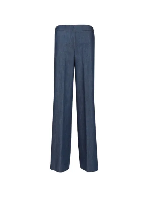 Al Duca D’Aosta 1902 chambray wide-leg trousers Blue 4565