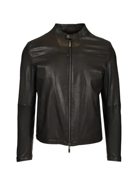 Al Duca D’Aosta 1902 nappa-leather biker jacket Black 5S20117067L