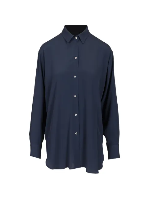 Al Duca D’Aosta 1902 oversized silk shirt Blue 312540575284