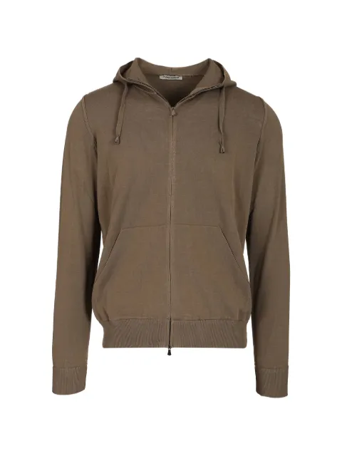 Al Duca D’Aosta 1902 zip-up drawstring hoodie Brown FH1ML2ATCR12R530
