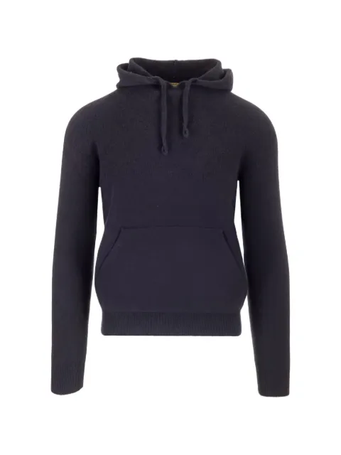 Al Duca D’Aosta 1902 drawstring-hood wool hoodie Blue HS4275
