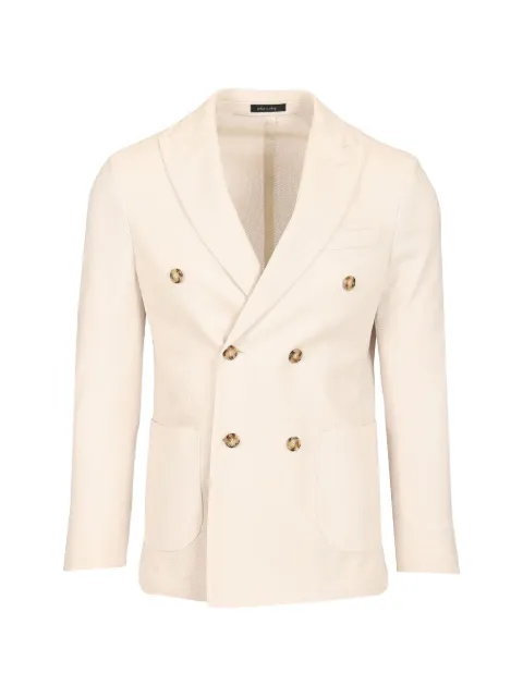 Al Duca D’Aosta 1902 double-breasted peak-lapel jacket Neutrals CASERTAT