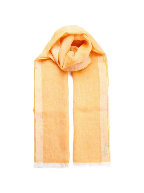 Al Duca D’Aosta 1902 fringed-edge scarf Orange RODI