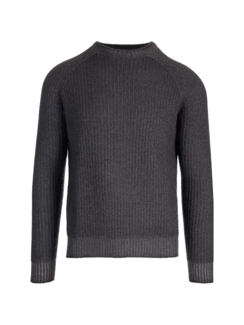 Al Duca D’Aosta 1902 ribbed-knit crew-neck sweater Black HS3933