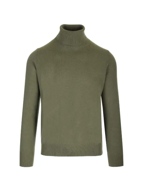 Al Duca D’Aosta 1902 slim-fit roll-neck cashmere sweater Green CMR03