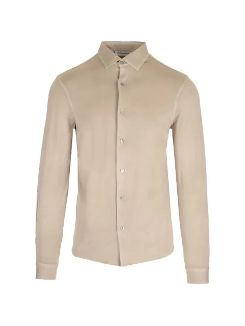 Al Duca D’Aosta 1902 button-down cotton shirt Neutrals CAMLBASJERVIN