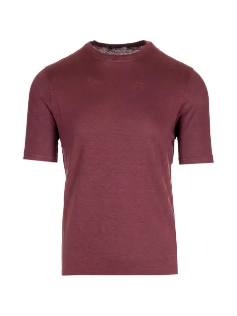 Al Duca D’Aosta 1902 crew-neck linen T-shirt Red TSMCJERLIN