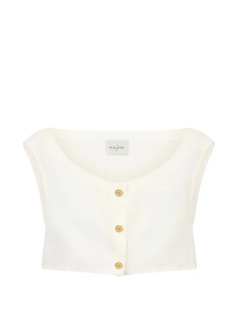 Le Kasha Tamra button-up blouse White TAMRA