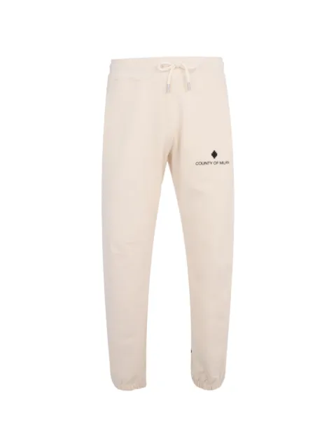 COUNTY OF MILAN logo-print track pants Neutrals S6CMMAFP091