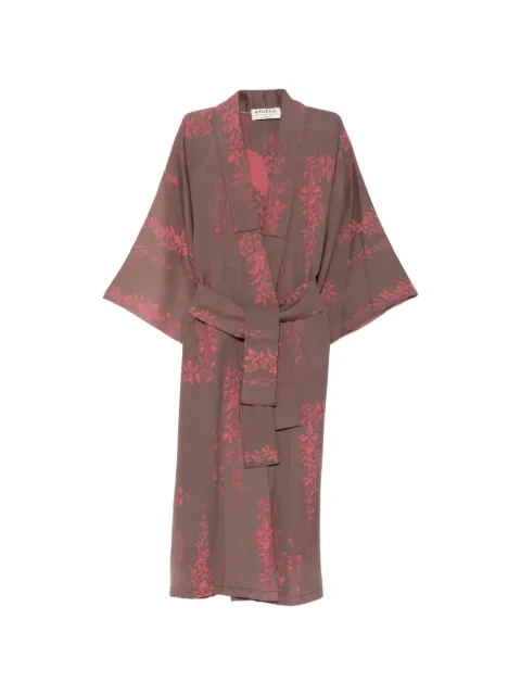 A.N.G.E.L.O. Vintage Cult 1990s floral-print kimono Brown AN260BFL